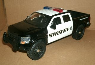1/24 Scale 2011 Ford Svt F - 150 Raptor Sheriff Police Truck Diecast Model - Jada