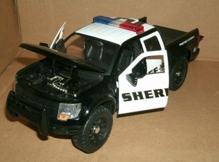 1/24 Scale 2011 Ford SVT F - 150 Raptor Sheriff Police Truck Diecast Model - Jada 4