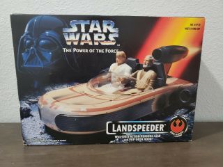 Star Wars Kenner Potf Power Of The Force Landspeeder Vehicle 1995