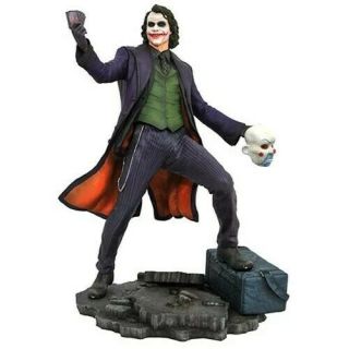 Dc Gallery Dark Knight Movie The Joker Pvc Statue Diamond Select In Hand