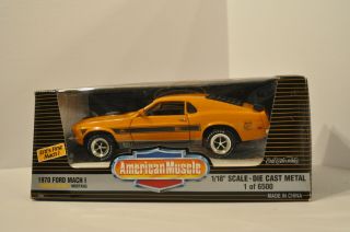 1970 Mustang Mach 1 Twister Special Orange 1:18 Diecast American Muscle