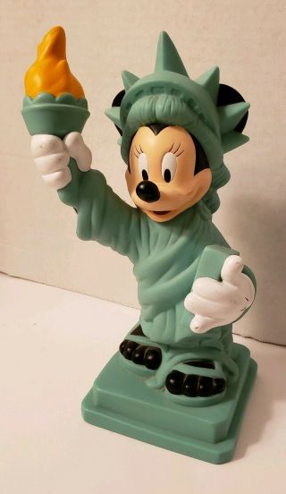 Disney Minnie Mouse Statue Of Liberty Plastic Bank Smoke