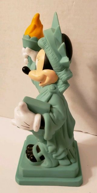Disney Minnie Mouse Statue Of Liberty Plastic Bank SMOKE 2