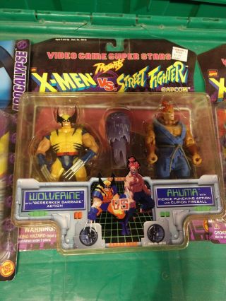 1997 Capcom Video Game Stars X - Men Vs Street Fighter Wolverine Vs Akuma
