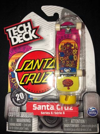 Tech Deck Series 8 Santa Cruz Dressen Skate Fingerboard 2018 20 Years Card Error