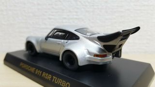 1/64 Kyosho PORSCHE 911 RSR TURBO SILVER diecast car model 3