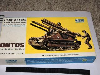 Vintage Version Renwal 1/32 Ontos 557 - 149 Us Army M - 50 Tank Model Kit