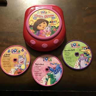 Reader ' s Digest DORA THE EXPLORER Music Play CD Player With 3 DISC - 2004 2