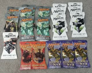 19 Magic The Gathering Booster Packs 2015 Core Set Fate Reforged Nyx