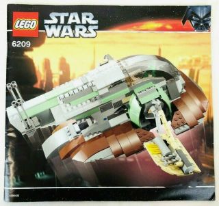 Lego Star Wars 6209 Slave 1 100 Complete 2006 W/ Mini Figures & Instructions