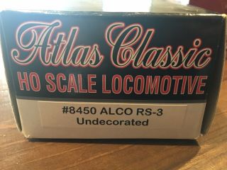Atlas Classic No.  8450 Rs - 3 Locomotive Undecorated - Ho Gauge