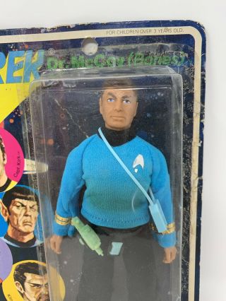 Vintage Mego Star Trek Dr McCoy Bones Figure On Card 2