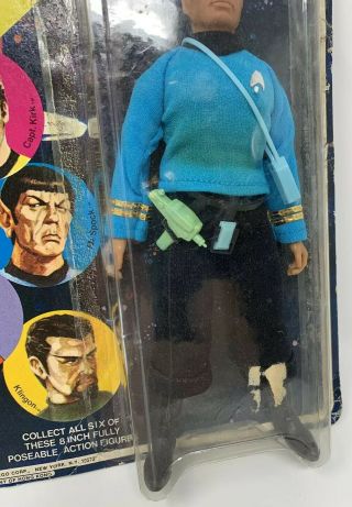 Vintage Mego Star Trek Dr McCoy Bones Figure On Card 3
