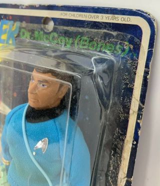 Vintage Mego Star Trek Dr McCoy Bones Figure On Card 4