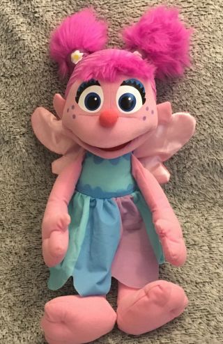 Hasbro Sesame Street Abby Cadabby Large Plush Doll 2014 Girl 20” Fairy Wings Toy