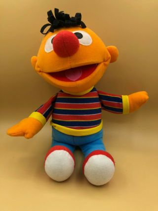 Ernie Sesame Street Plush Soft Stuffed Toy Doll Fisher Price Mattel 2003 Muppets