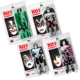 Kiss 8 Inch Action Figures Series Eight Dynasty: Set Of All 4