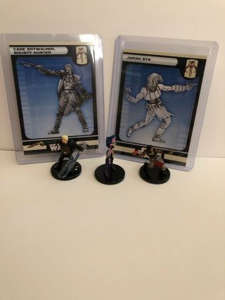 Star Wars Miniature Cade Skywalker,  Bounty Hunter,  Vr,  Lotf 40/60 W/ Card,  More