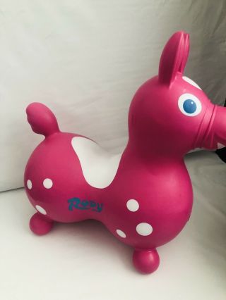 Vintage Ledra Plastic Pink 1984 Rody Horse Ride On Bouncing Toddler Pony Italy 5