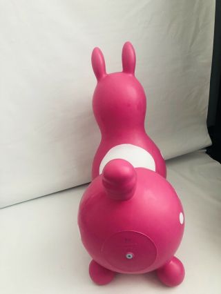 Vintage Ledra Plastic Pink 1984 Rody Horse Ride On Bouncing Toddler Pony Italy 6