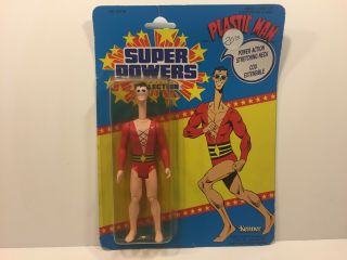 Vintage Kenner Powers Plastic Man Moc (canada)