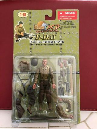 Ultimate Soldier Xd 1:18 Nib 21st Century Toys D - Day Us 30 Cal Machine Gunner