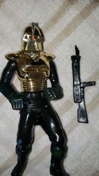 Battlestar Galactica Mattel 1978 Gold Cylon Commander Action Figure Complete
