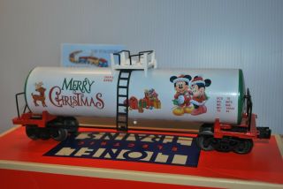 Lionel Standard O Scale Disney Mickey & Minnie Mouse Christmas Uni - Body Tank Car