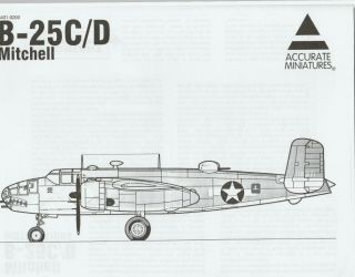 Accurate Miniatures - Cutting Edge 1/48 B - 25c/d Mitchell & Russian Mitchell