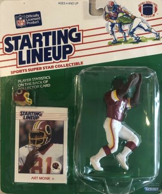 1988 Starting Lineup Art Monk In Package With Card