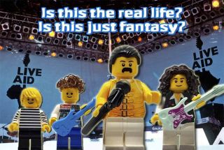 Queen Freddie Mercury Bohemian Rhapsody Custom Lego Minifigure Set with Drums 2