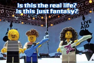Queen Freddie Mercury Bohemian Rhapsody Custom Lego Minifigure Set with Drums 3