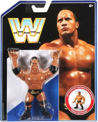 Mattel Wwe Retro Toy Wrestling Action Figure The Rock (dwayne Johnson) Series 2