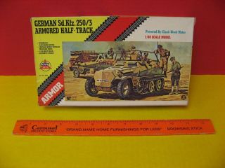 1974 Ahm German Sd.  Kfz.  250/3 Armored Half - Track 1/40 Scale Motorized
