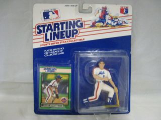 1989 Gregg Jefferies Kenner Starting Lineup Baseball Toy & Card Ny Mets 1