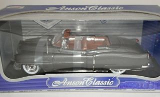 Anson 1953 Cadillac Eldorado Convertible Dk Gray 1:18 Scale Diecast Model Car