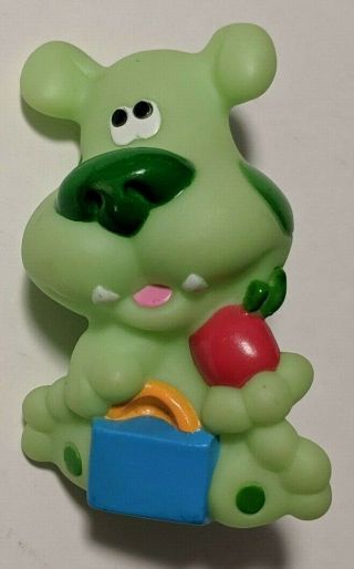2000 Fisher Price Blues Clues Green Puppy Vinyl Cake Topper Figure Mattel