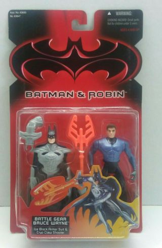 Vintage Batman & Robin Movie Battle Gear Bruce Wayne Action Figure 1997