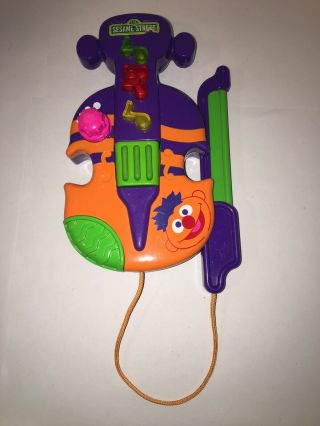 Sesame Street Ernie Musical Violin Hand Held Toy Mattel 2001