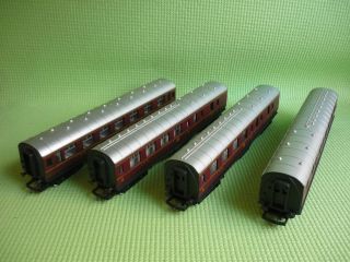 Hornby Railways Oo Lms Passenger Coaches R474/r475 X 4 Tri - Ang Triang Trains