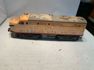 Lionel No.  2023 Union Pacific Alco " A " Powered Diesel Locomotive,  Yellow/gray