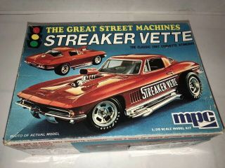 Mpc 1967 Corvette Stingray (streaker Vette) 1:25 Scale Model Parts Complete
