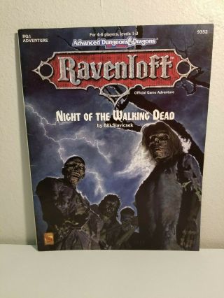 Ravenloft Night Of The Walking Dead Adventure Module - Ad&d
