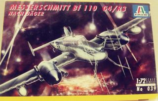 Italeri Messerschmitt Bf 110 G4 R3 Nacht Hager 1 72 Scale Model Complete