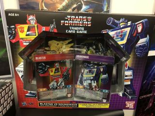 Sdcc 2019 Transformers Tcg Card Game Blaster Vs.  Soundwave Hasbro Exclusive Le