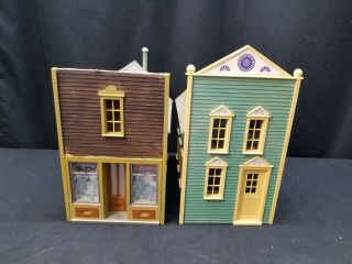 2 Piko G Scale Buildings,  First Decaled As A Hobby Shop And Second Unnamed