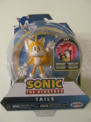 Sonic The Hedgehog - Toy Figure - Tails - 3.  5 - Inch Figure -