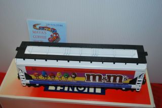 LIONEL STANDARD O SCALE M&M CHOCOLATE CANDIES 3 BAY CONVENTION CAR ONE OF A KIND 3