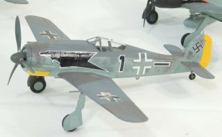 1/72 Three German FW 190 Fighter Aces of WWII - very good built & painted 4