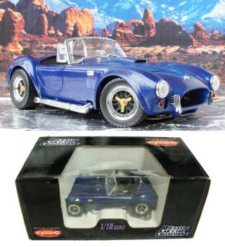 Kyosho 1/18 1965 Ac Shelby Cobra 427 Blue 7006
